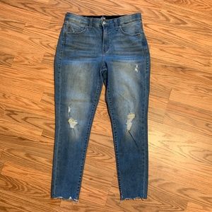 985 - LuLaRoe Denim Distressed Blue Medium Wash